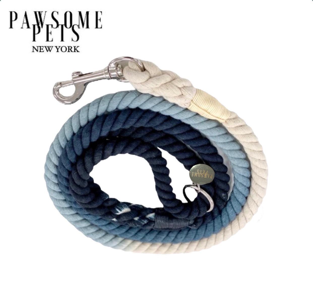 Rope Leash — Ombre Dark Blue