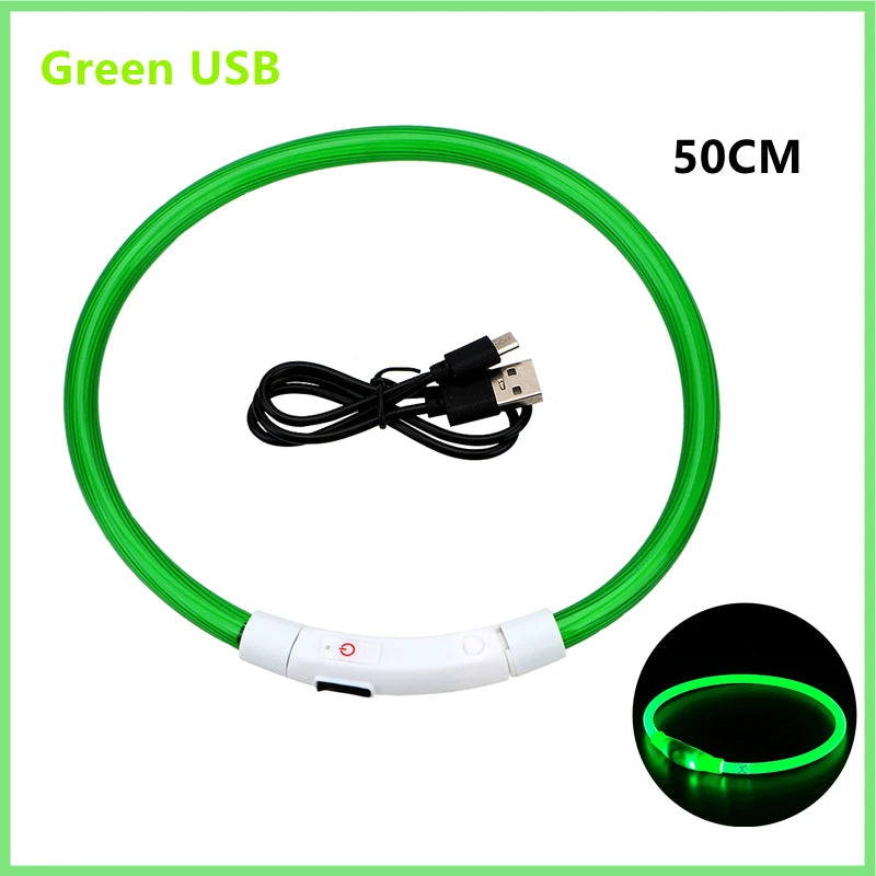 USB Rechargeable Luminous Dog Collar