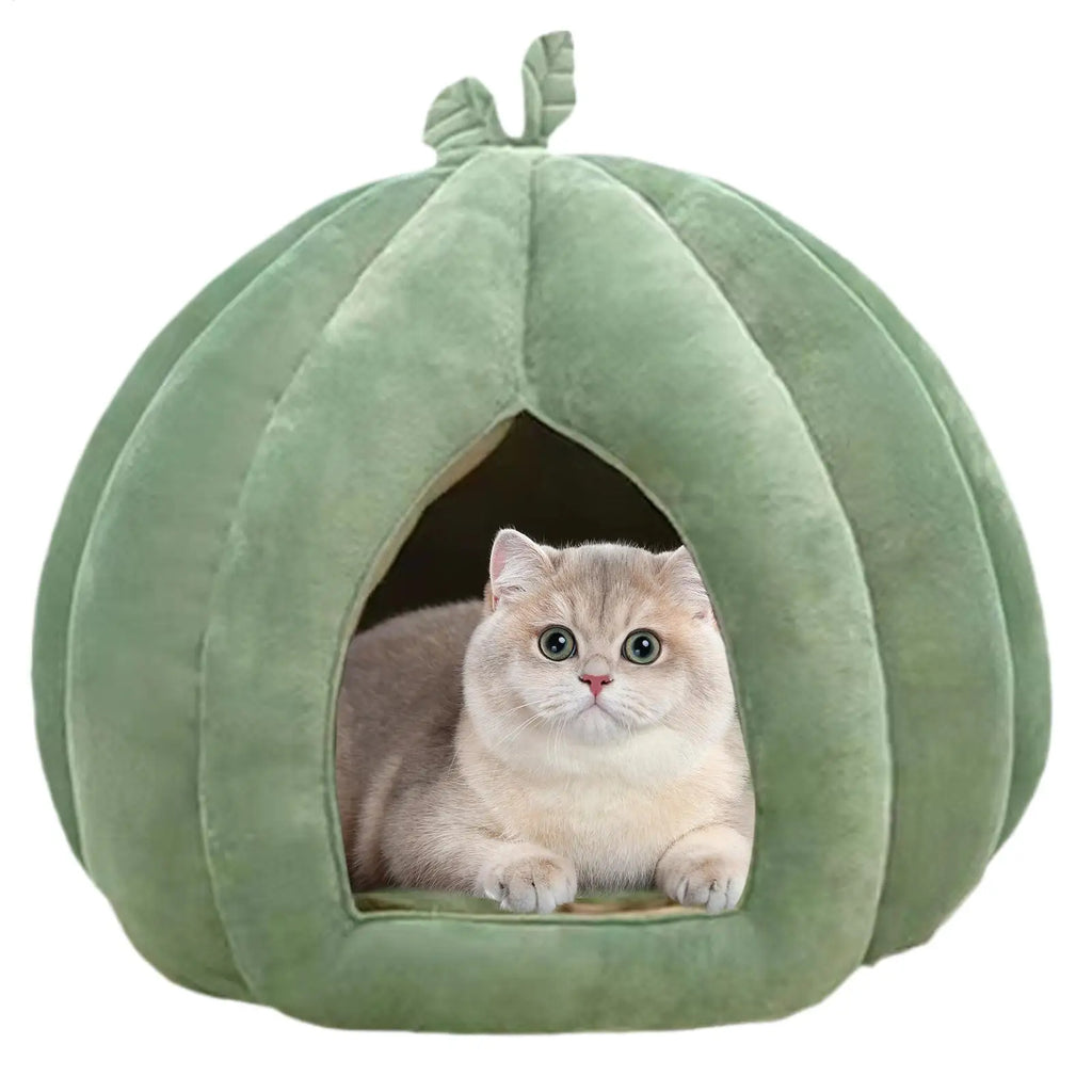 Pumpkin Cave Cat Bed