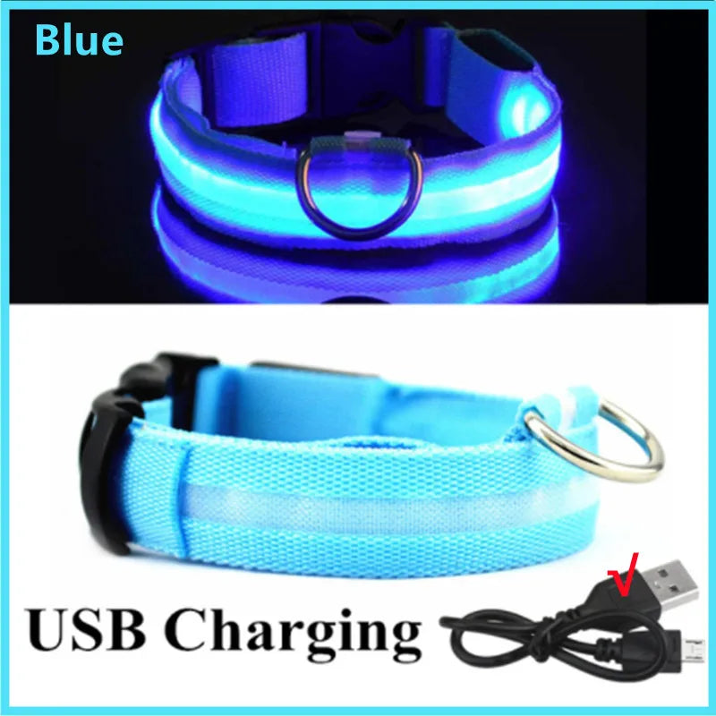USB Rechargeable Luminous Dog Collar