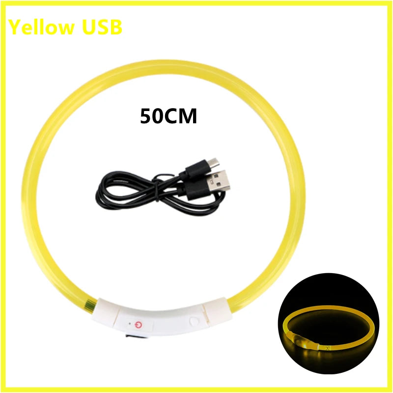 USB Rechargeable Luminous Dog Collar