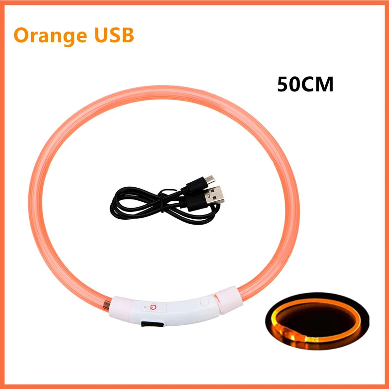 USB Rechargeable Luminous Dog Collar