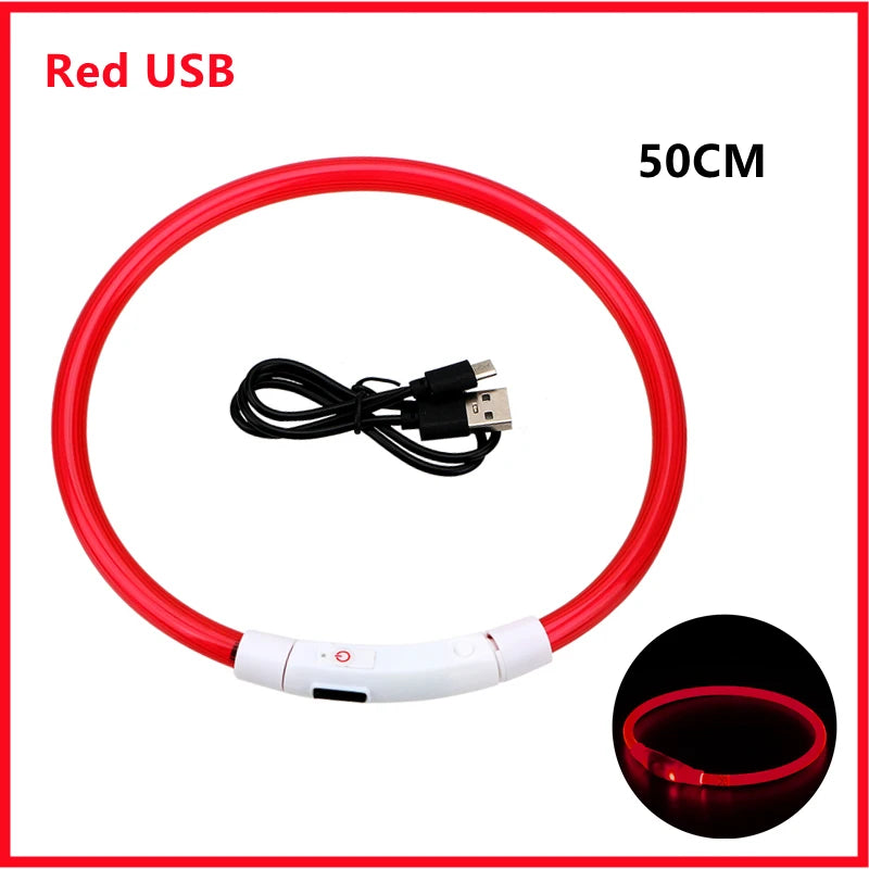 USB Rechargeable Luminous Dog Collar