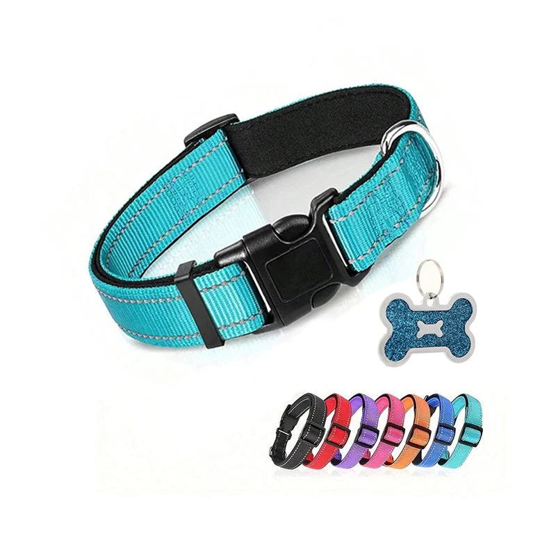 Reflective Padded Dog Collar
