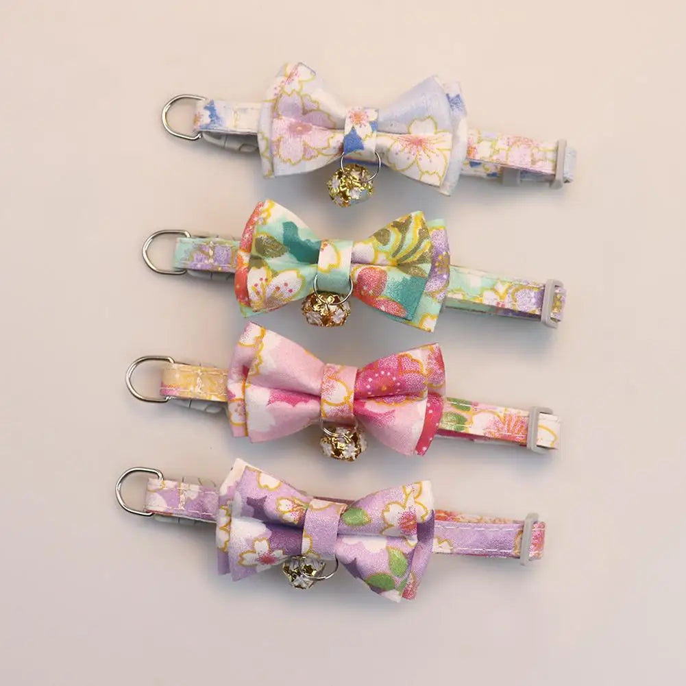 Plaid Bow Tie Dog Collar
