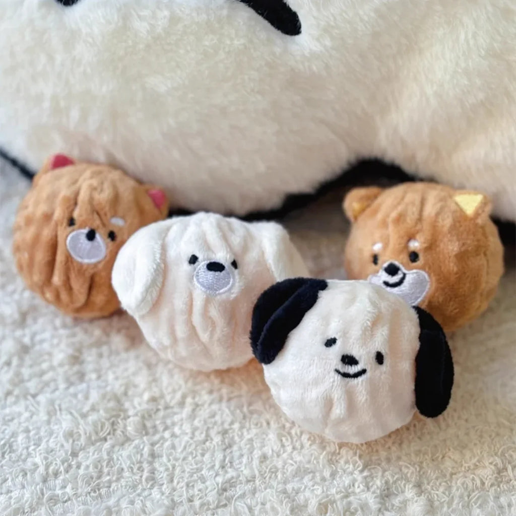 Squeaky Spiked Puppy Ball Toy