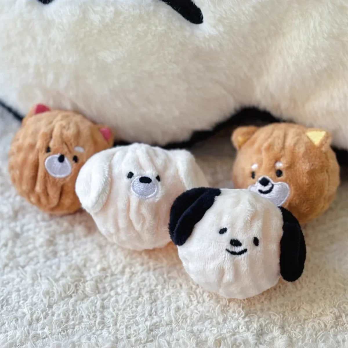 Squeaky Spiked Puppy Ball Toy