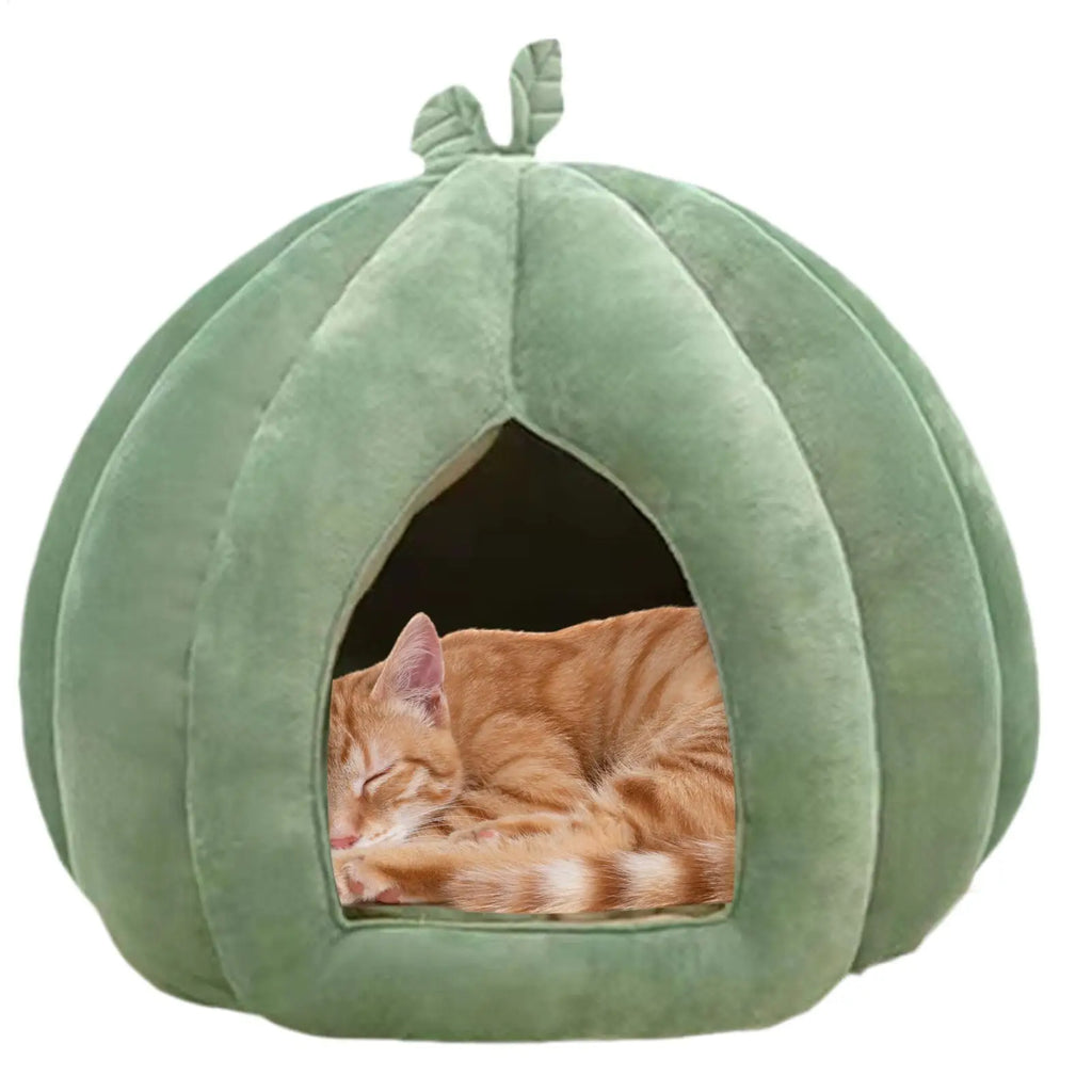 Pumpkin Cave Cat Bed