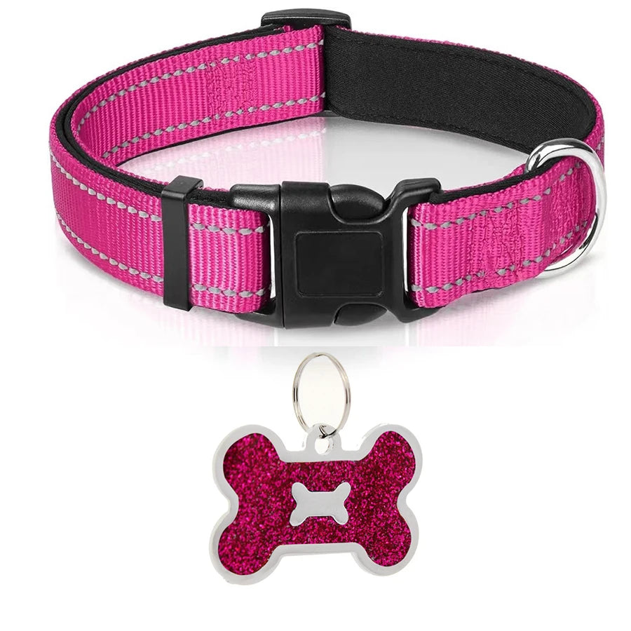 Reflective Padded Dog Collar