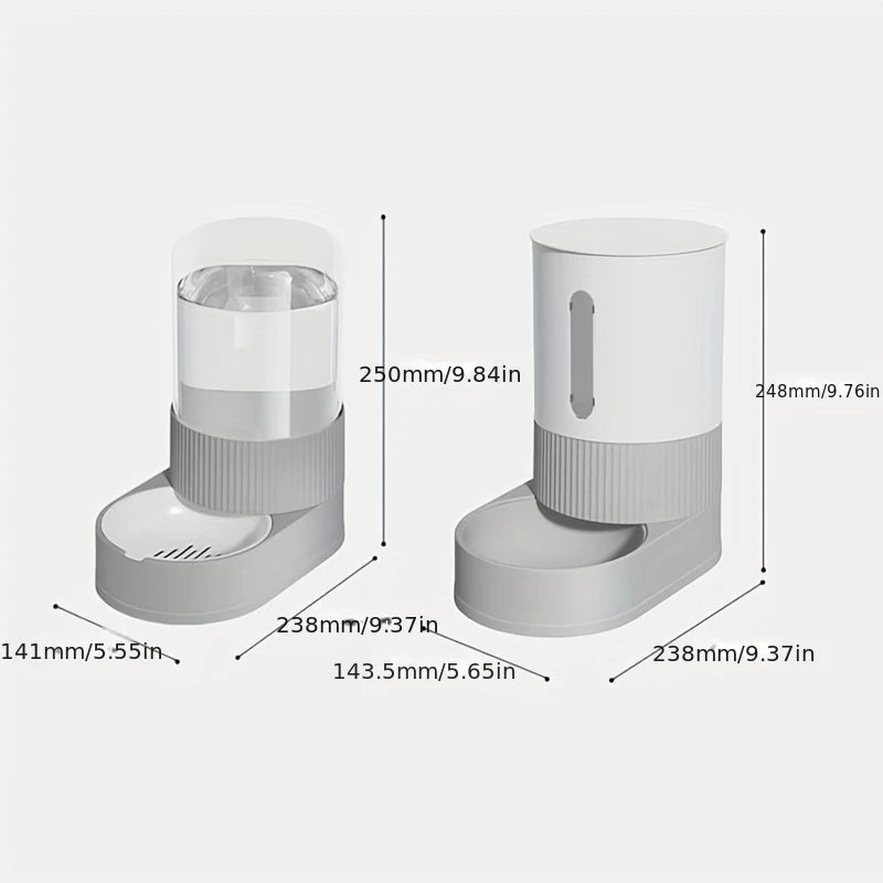 Gravity Pet Food & Water Dispenser