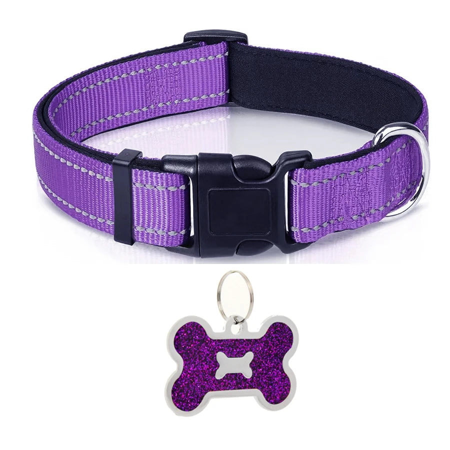 Reflective Padded Dog Collar
