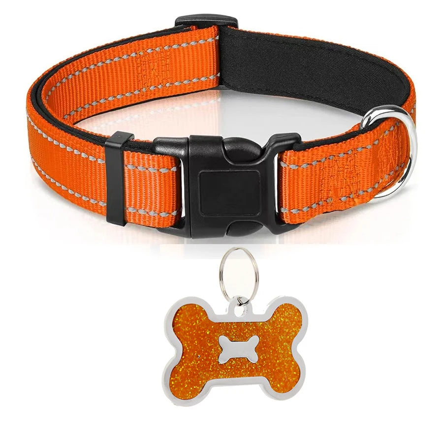 Reflective Padded Dog Collar