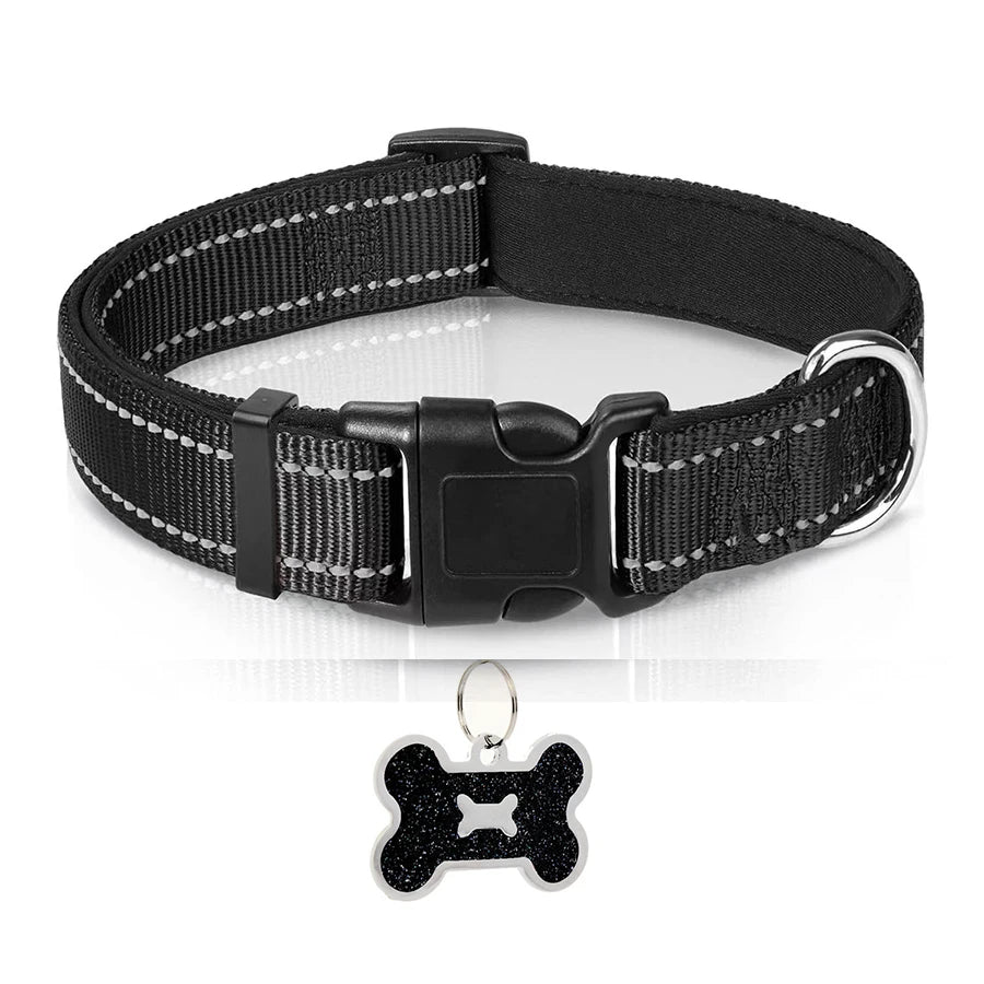 Reflective Padded Dog Collar