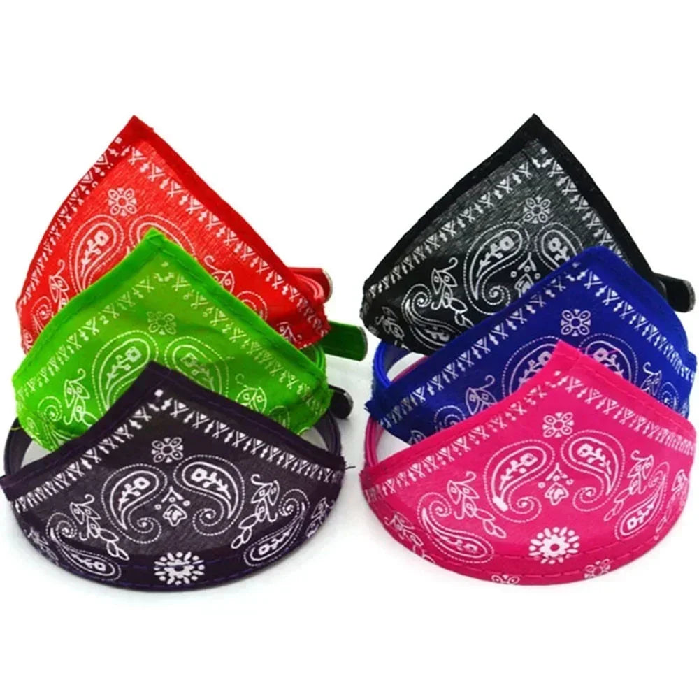 PU Leather Bandana Pet Collar