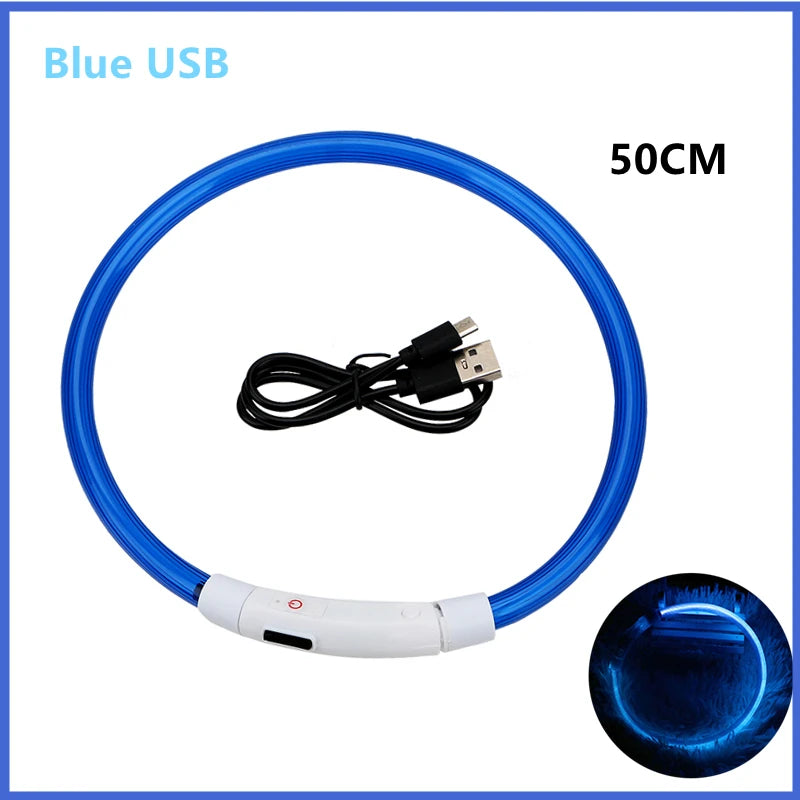 USB Rechargeable Luminous Dog Collar