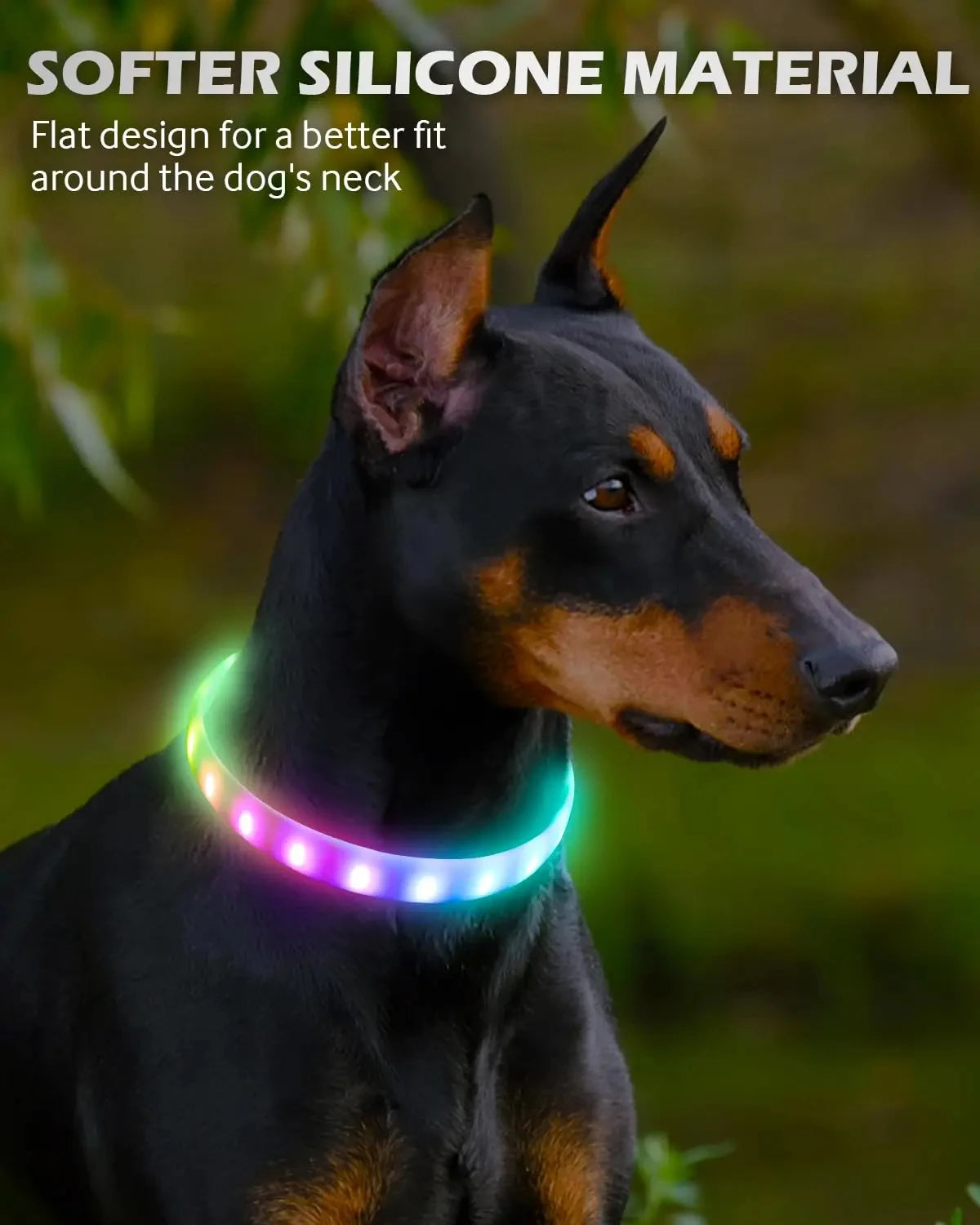 RGB Color-Changing Dog Collar