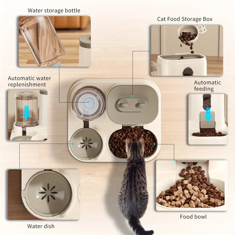 Auto Water Fountain Pet Feeder