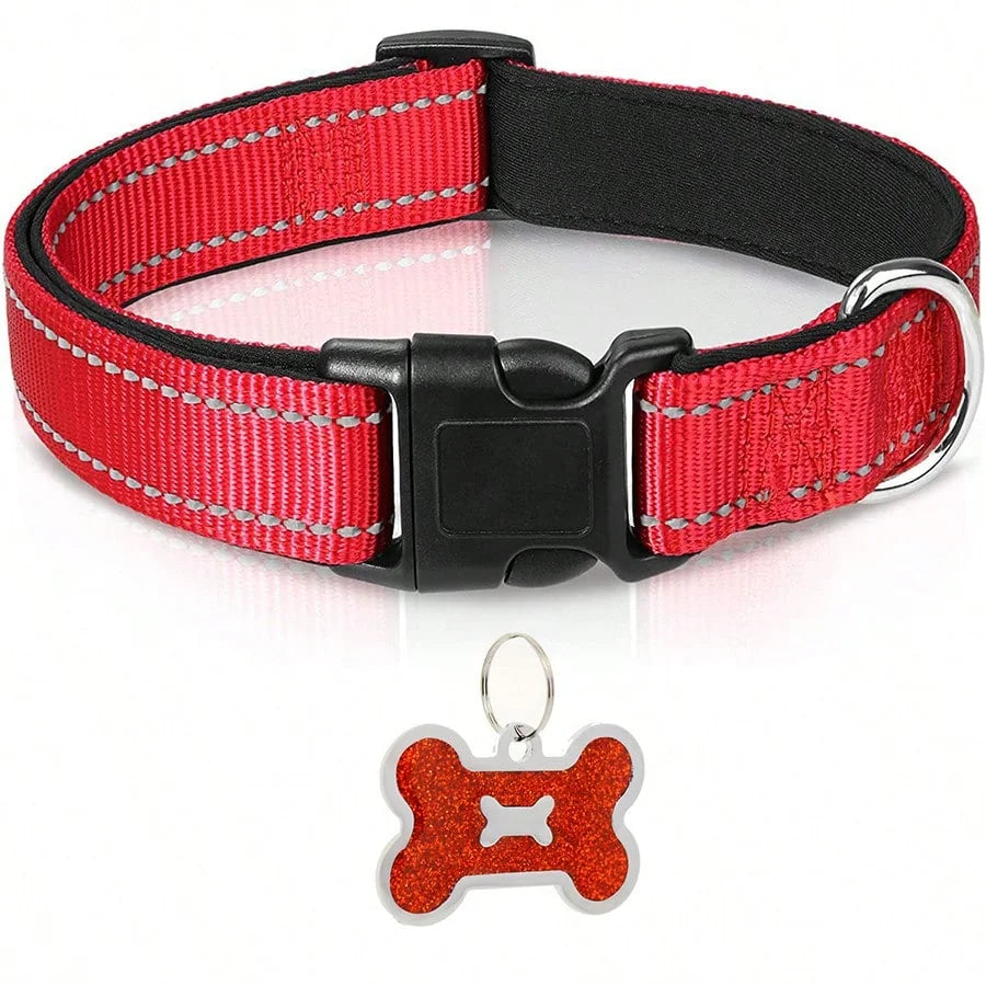 Reflective Padded Dog Collar