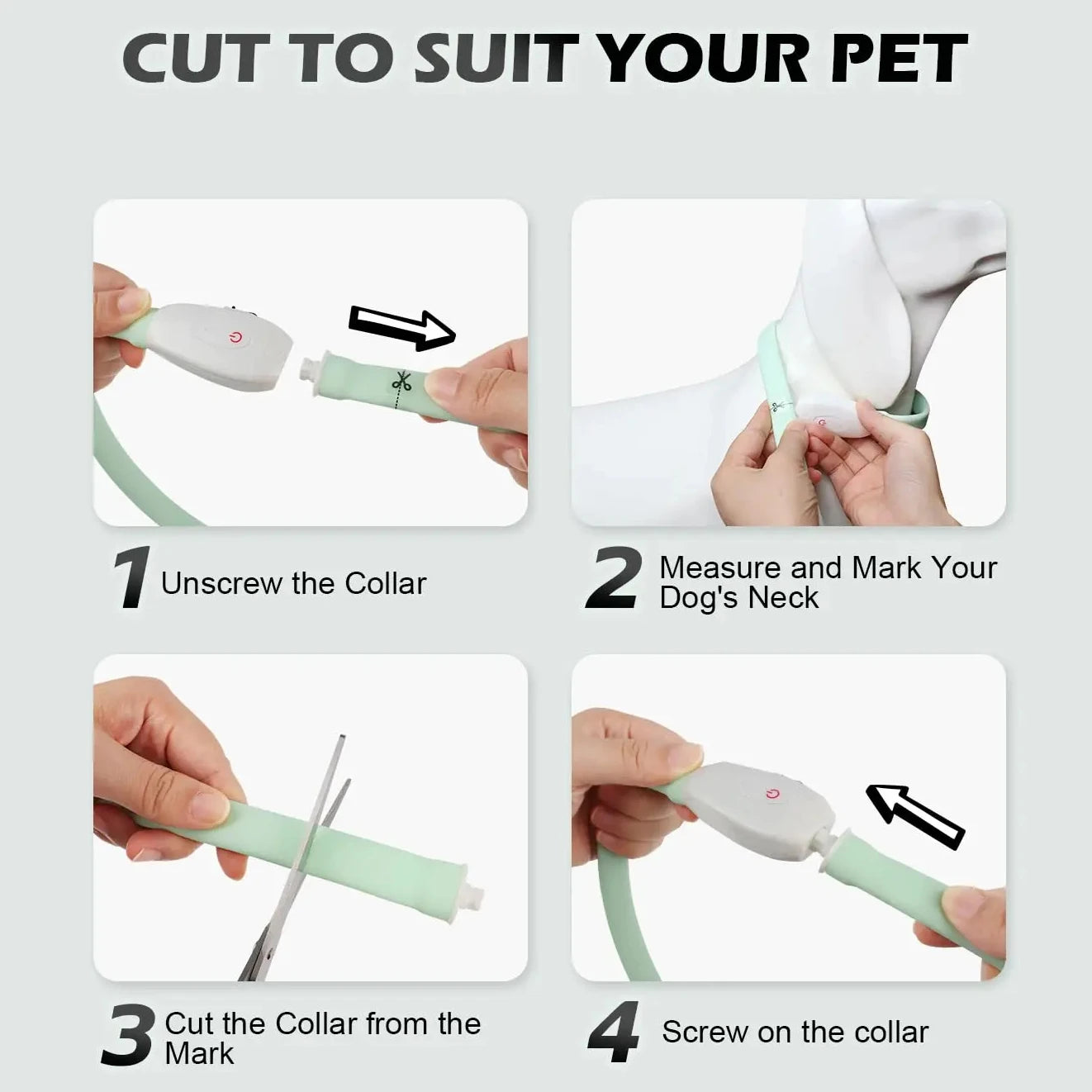 USB Glow Dog Collar 9 Modes