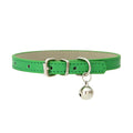 Braided PU Leather Dog Collar with Bell