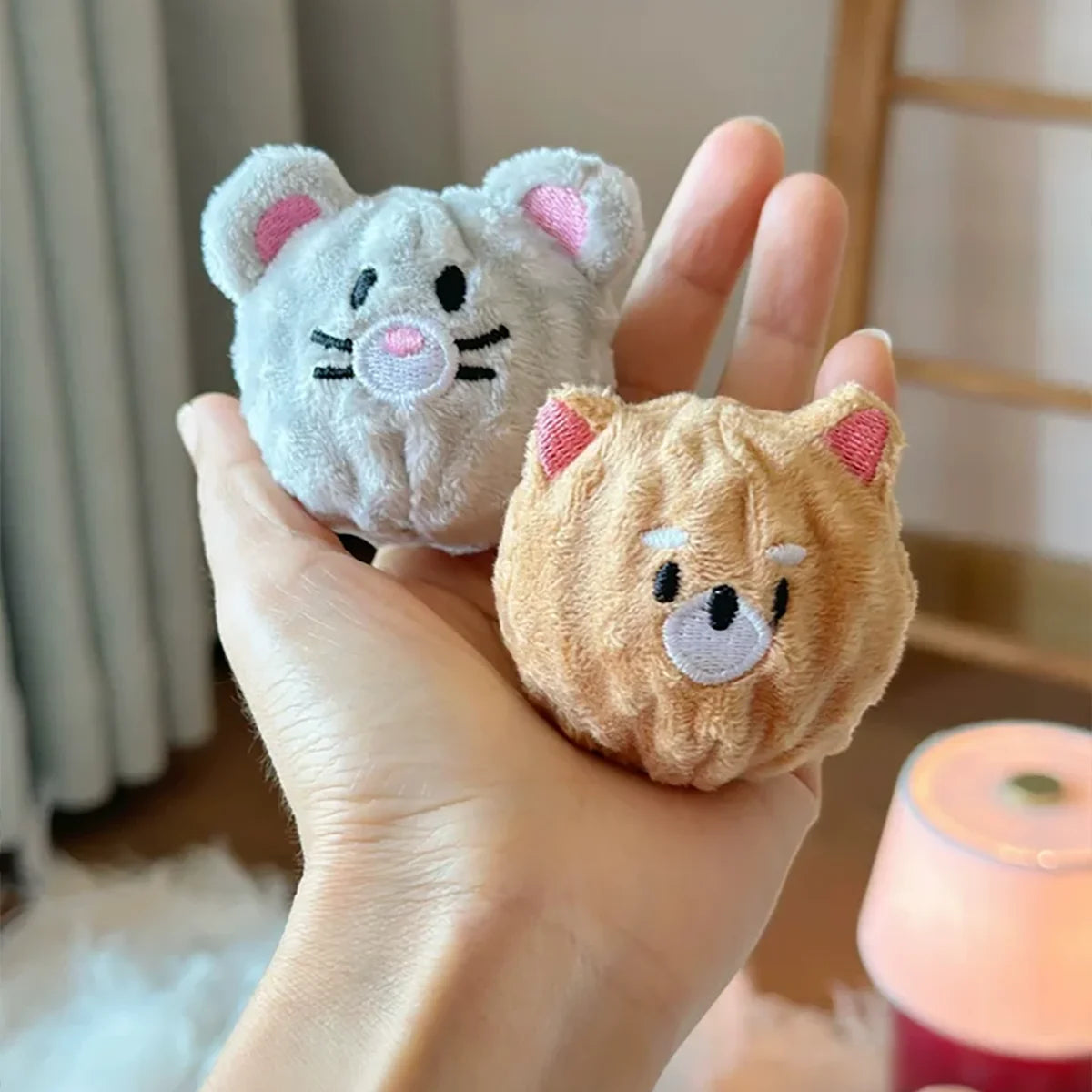 Squeaky Spiked Puppy Ball Toy